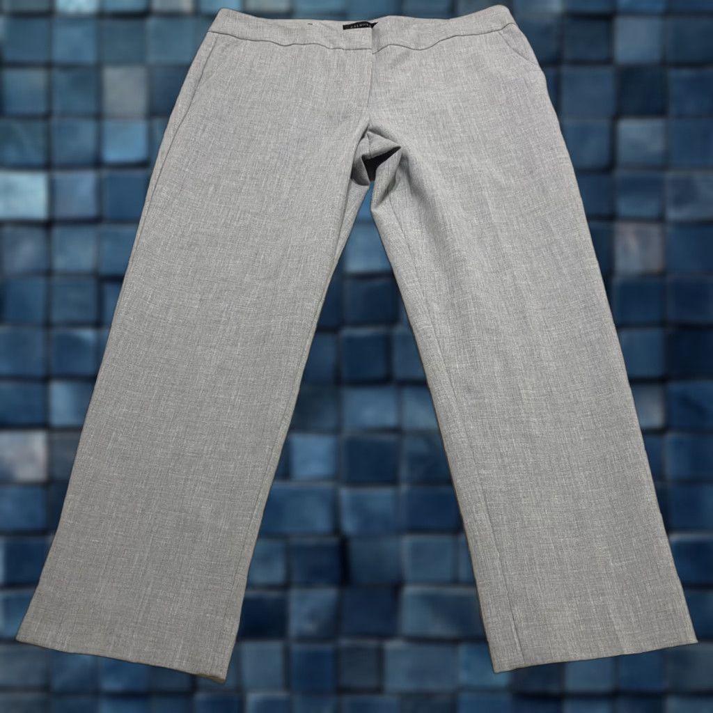 Talbots Talbots Dress Pants Womens Solid Gray Signature Straight High Rise Office/Workwear - 16 Regular Inseam 27 in Gray Front/Back Stretch Pant Size 38" / US 16 / IT 52 - 1 Thumbnail