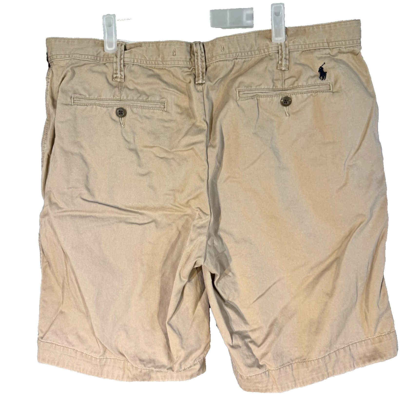 Polo Ralph Lauren Polo Ralph Lauren Shorts Mens 40 Tan Relaxed Fit Chino Embroidered Logo Pocket Zipper Pockets Classic Polo Embroidered Size US L / EU 52-54 / 3 - 2 Thumbnail