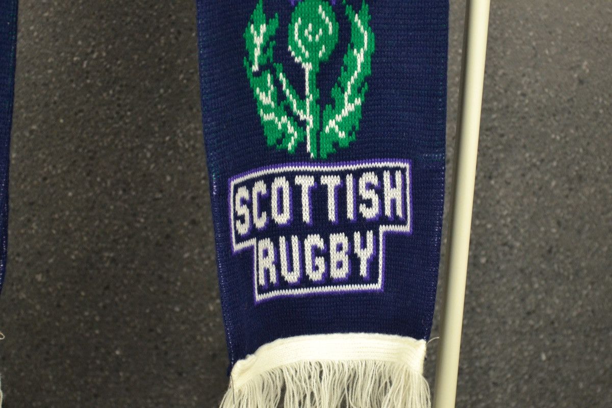 Vintage Scotland Vintage 90s Rugby Union Scarf Retro Size ONE SIZE - 4 Thumbnail