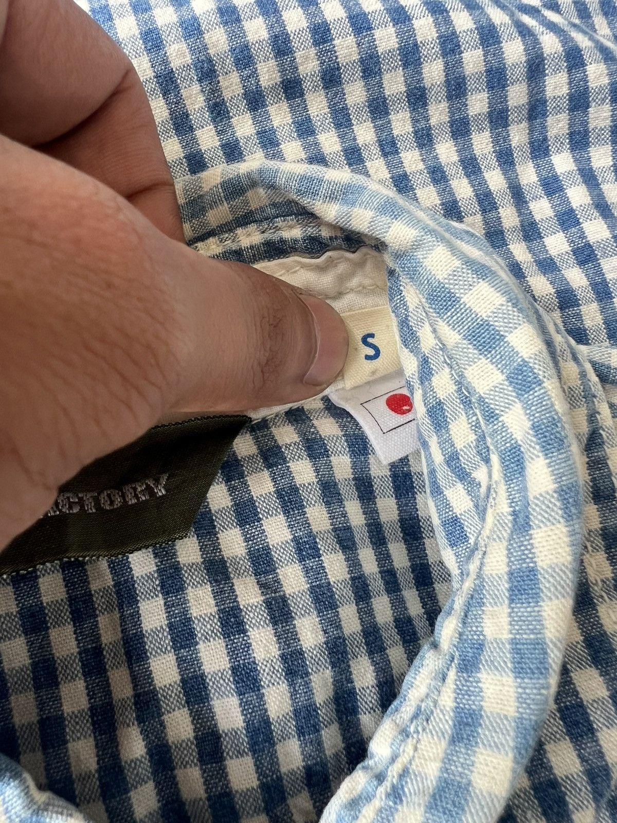 FOB Factory × Flannel × Japanese Brand Vintage Fob Factory Gentlemen Indigo Dye Chainstitch Flannel Size US S / EU 44-46 / 1 - 8 Thumbnail