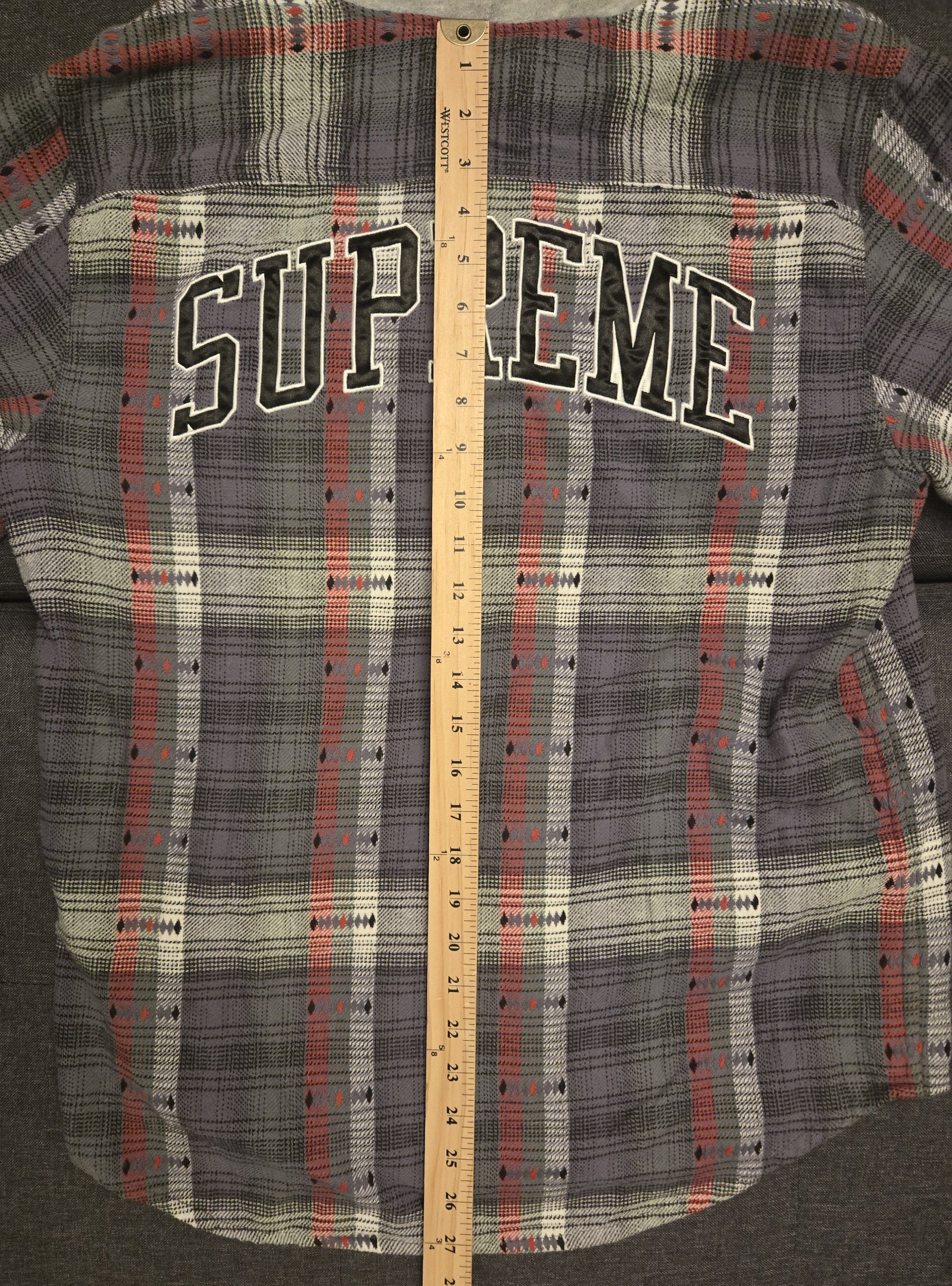 Supreme Supreme Hooded Jacquard Flannel Shirt Size US M / EU 48-50 / 2 - 5 Thumbnail