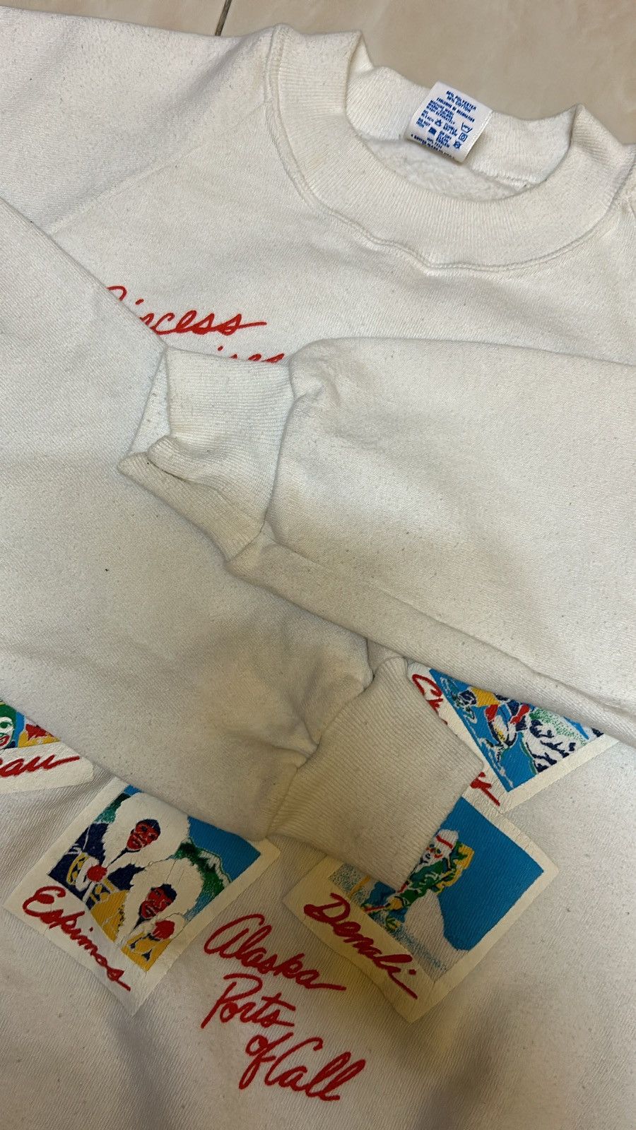 Vintage VTG SWEATSHIRT NICE DESIGN Size US L / EU 52-54 / 3 - 3 Thumbnail