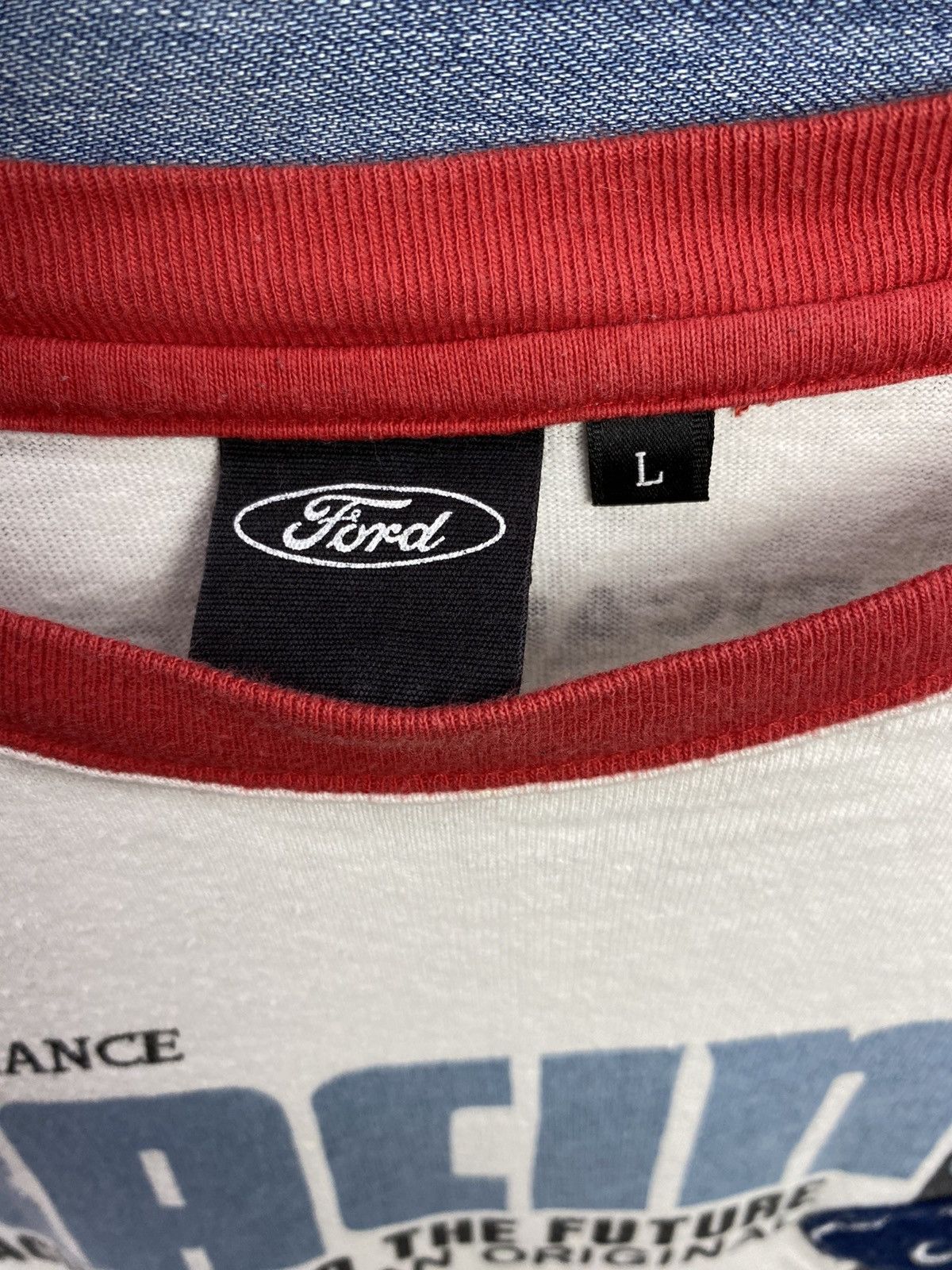 Ford × Vintage vintage Ford racing longsleeve cobra on wheels Size US L / EU 52-54 / 3 - 6 Thumbnail
