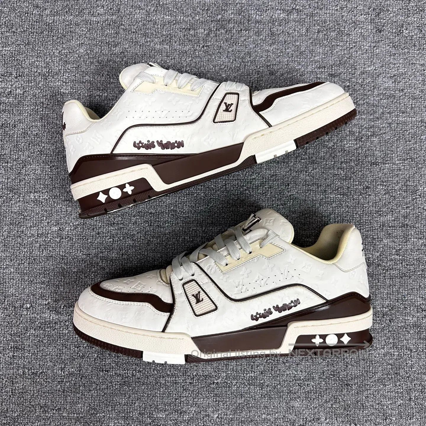 Louis Vuitton Louis Vuitton Beige and Brown Casual Shoes| Size US 9.5 / EU 42-43 - 2 Thumbnail