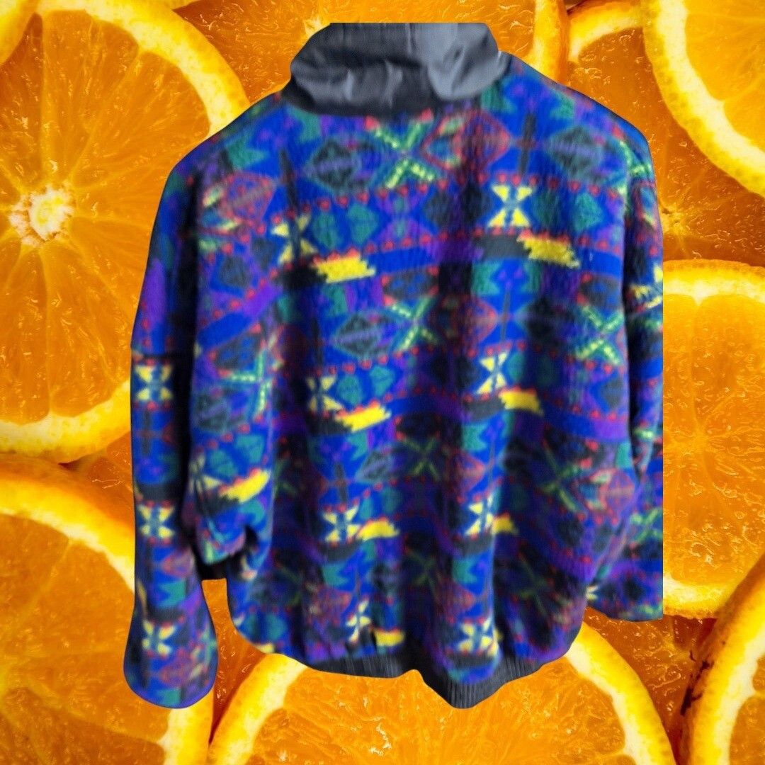 Other Boyattini Fleece Jacket Full Zip Colorful Patterned Pullover Size US L / EU 52-54 / 3 - 6 Thumbnail