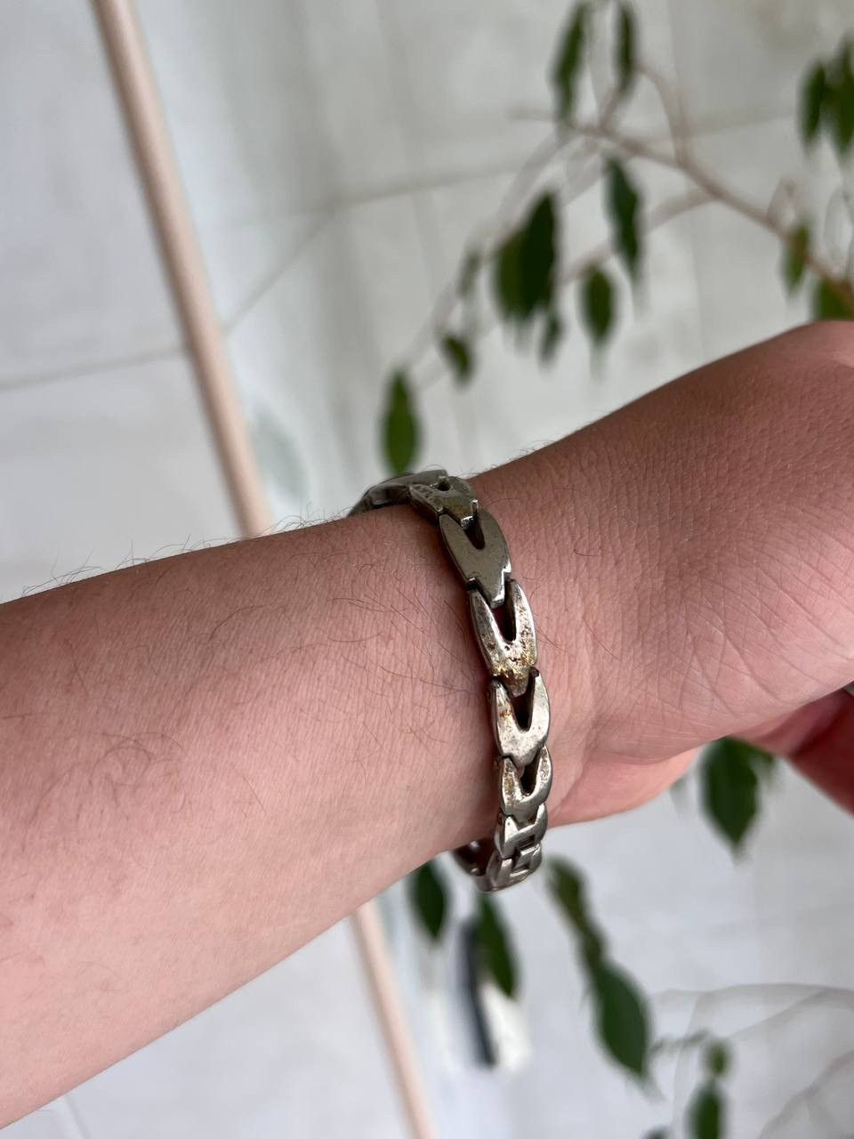 Vintage Japanese style futuristic Link Metal Watch Bracelet