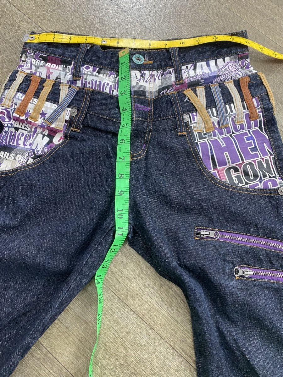 If Six Was Nine 2000s Nylaus Double Waist Multipocket Punk Lgb Style Jeans Size US 28 / EU 44 - 20 Thumbnail