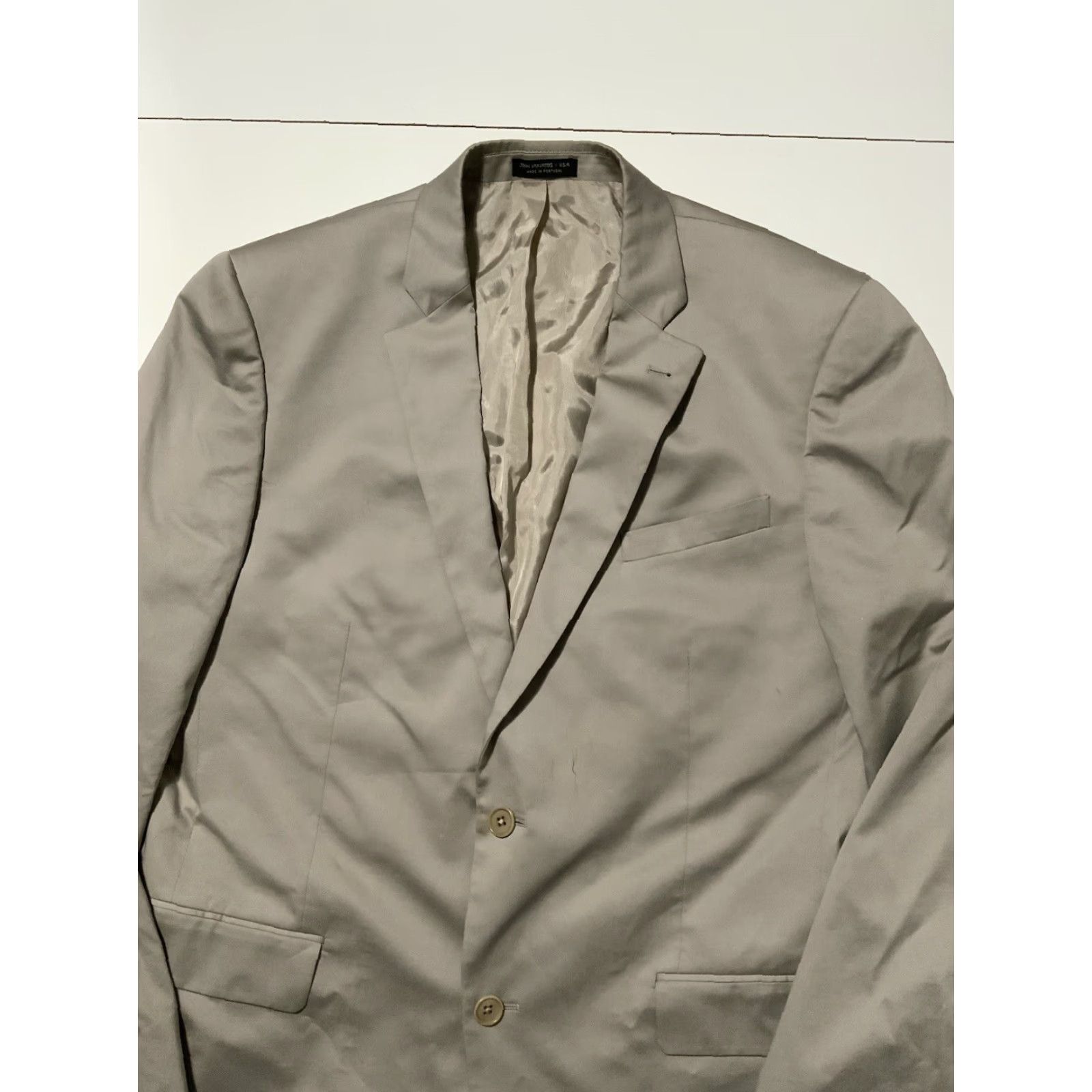 John Varvatos VINTAGE John Varvatos USA Loft Blazer Jacket Blazer 42R Mens Gray USA Tailored Single Needle Sportscoat Size 42R Size 42R - 5 Thumbnail
