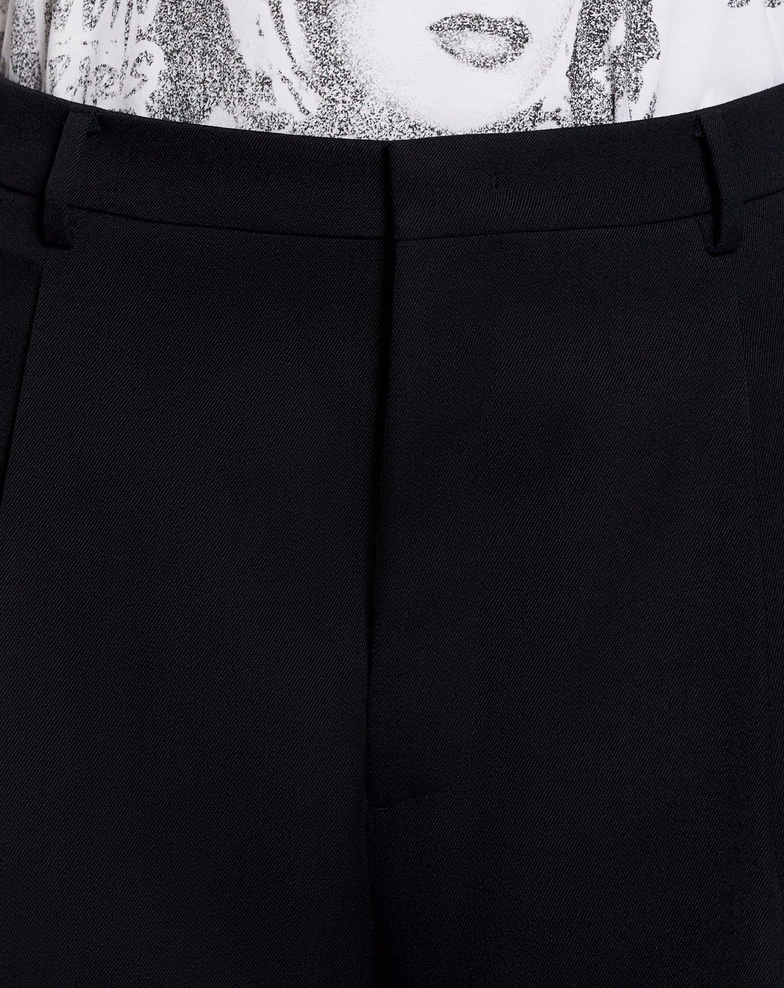 Lanvin o1mle0825 Unisex Wide-Leg Pants in Black Size US 30 / EU 46 - 5 Thumbnail