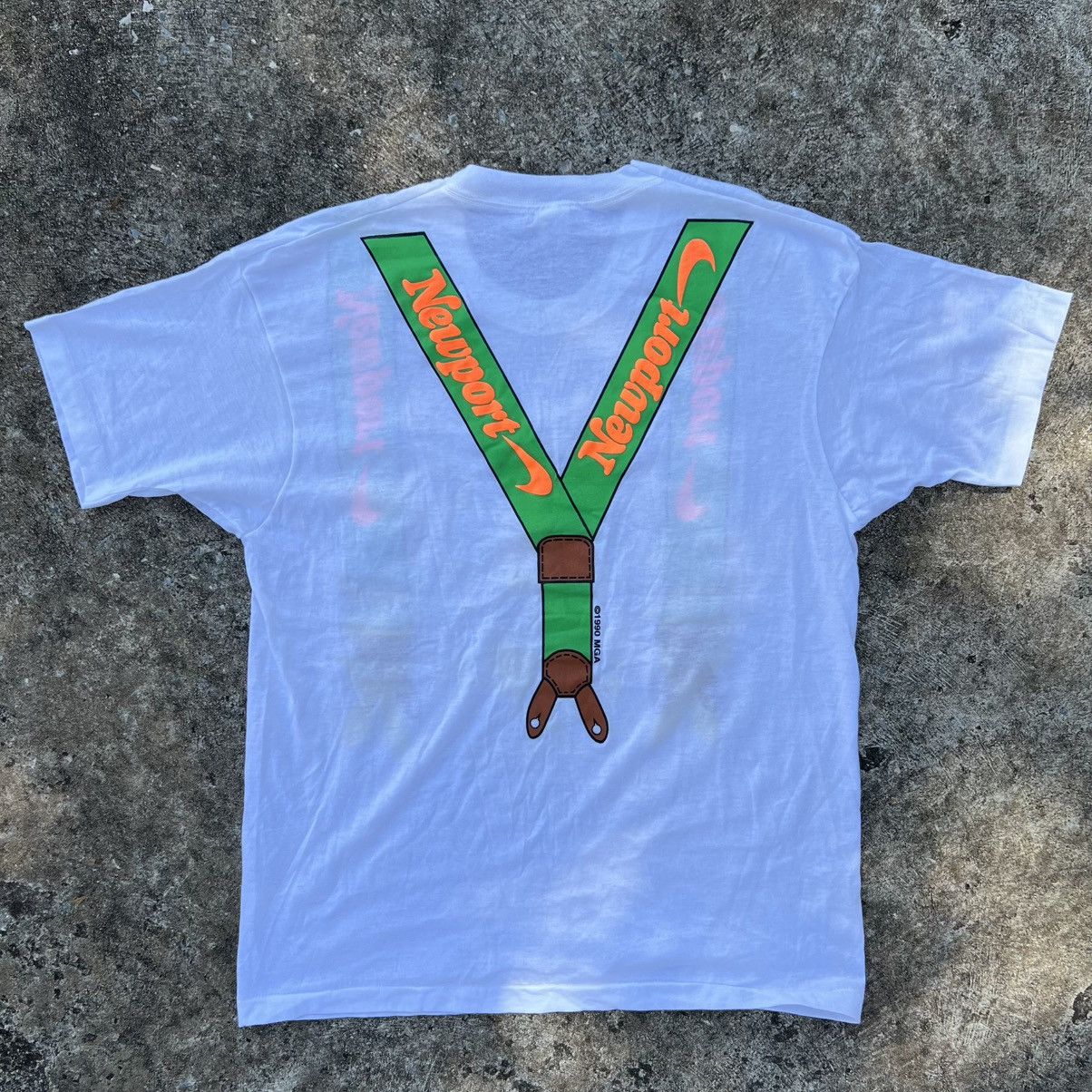 Vintage 90’s NewPort MGA overall print on 80s tag tee (DeadStock) Size US XL / EU 56 / 4 - 2 Thumbnail