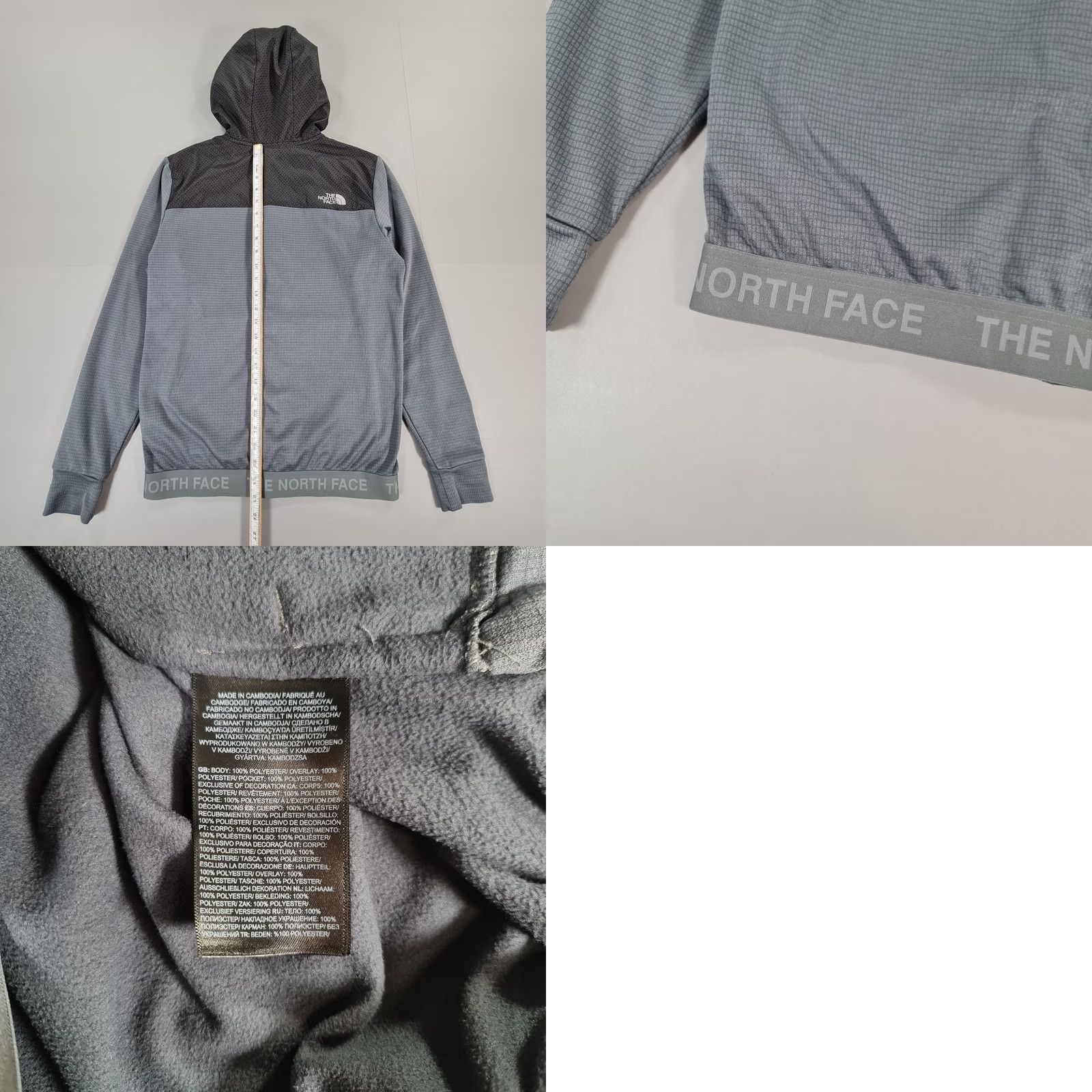 The North Face VINTAGE The North Face Mens Hoodie Grey XS Fleece Full Zip Size US XS / EU 42 / 0 - 8 Thumbnail