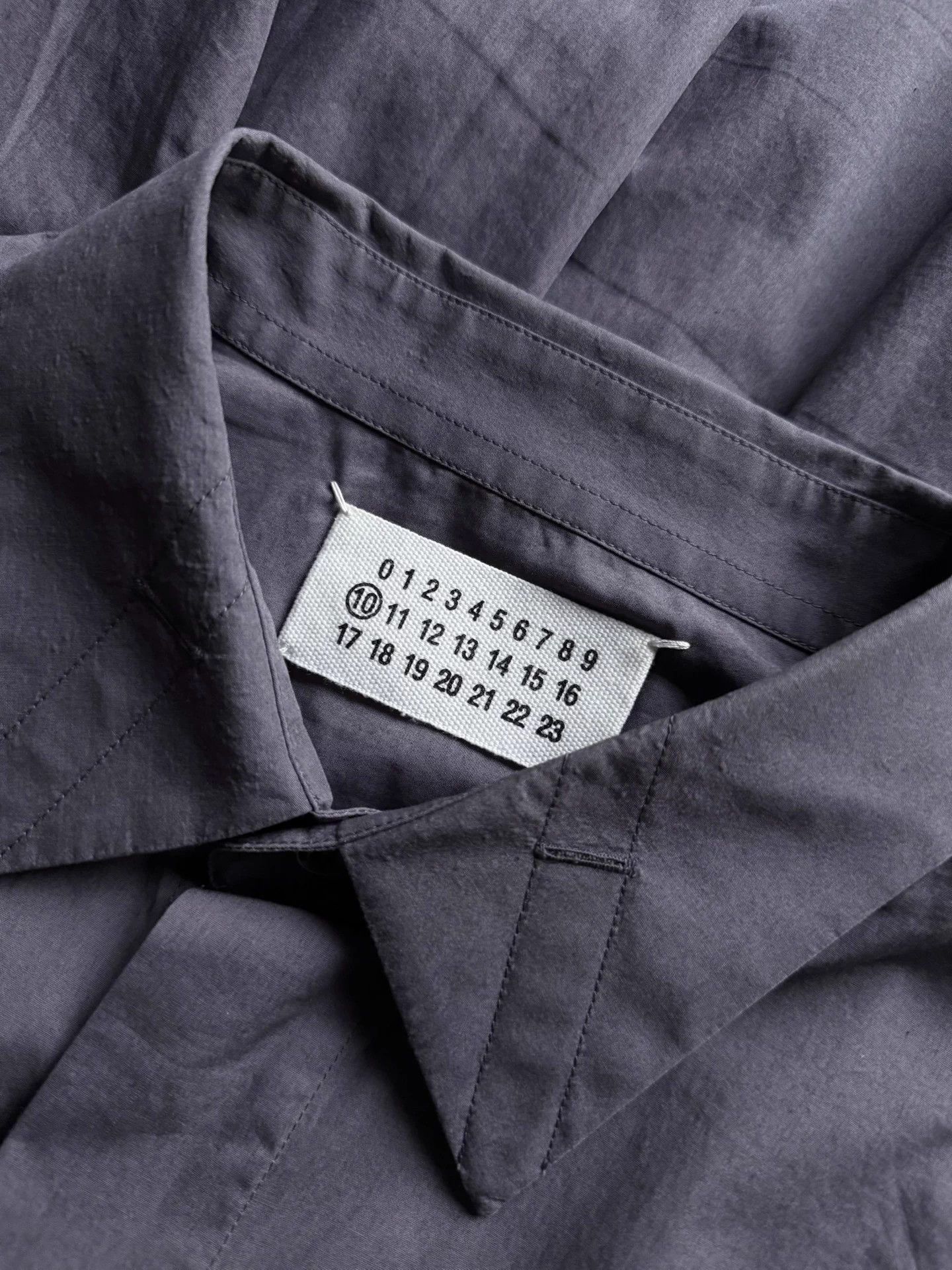 Maison Margiela Margiela 3M F/W11 Hidden Button Shirt Dusk Gray 50 Size US M / EU 48-50 / 2 - 6 Thumbnail