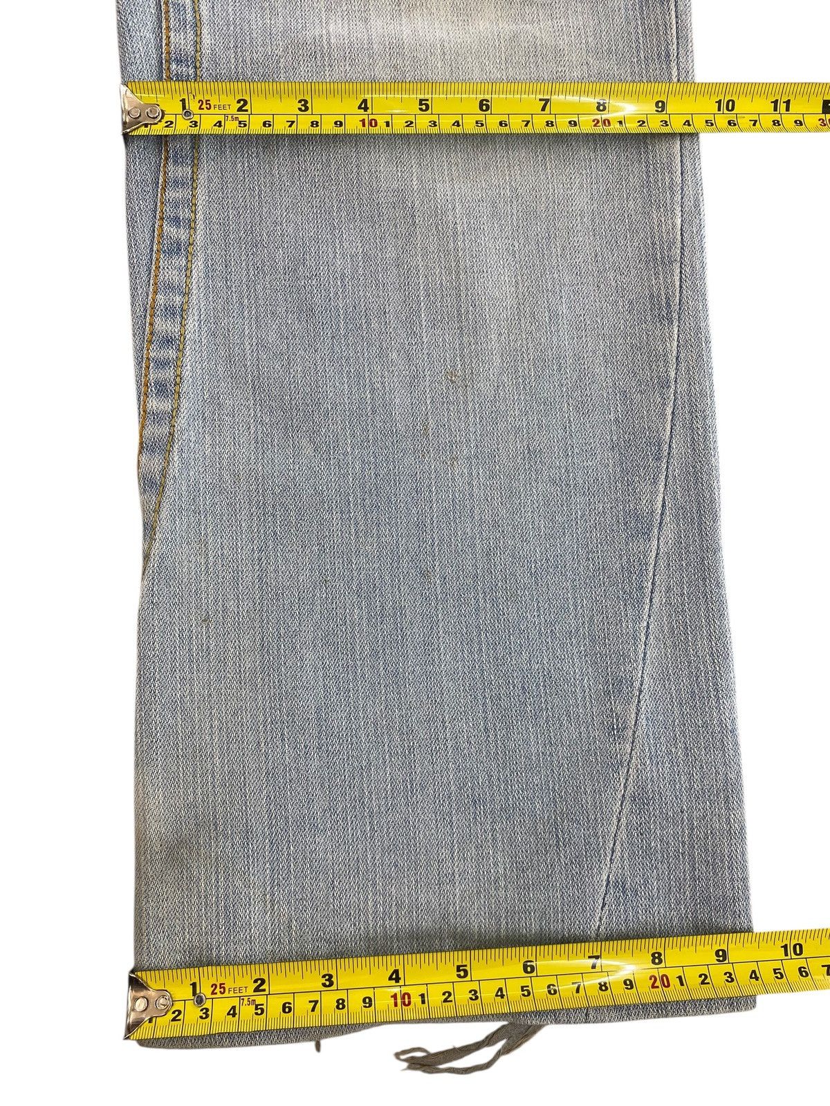 True Religion True Religion Acid Blue Wash Ripped Style Baggy Jeans Size US 31 - 9 Thumbnail