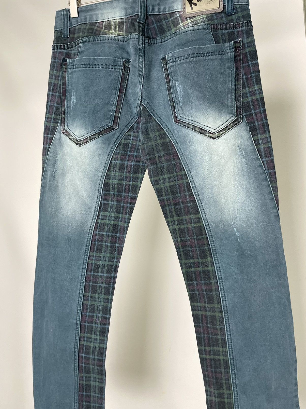 Kapital Kos Mo Lupo Vintage Slim Fit Patchwork Kapital Style Jeans Size US 32 / EU 48 - 11 Thumbnail