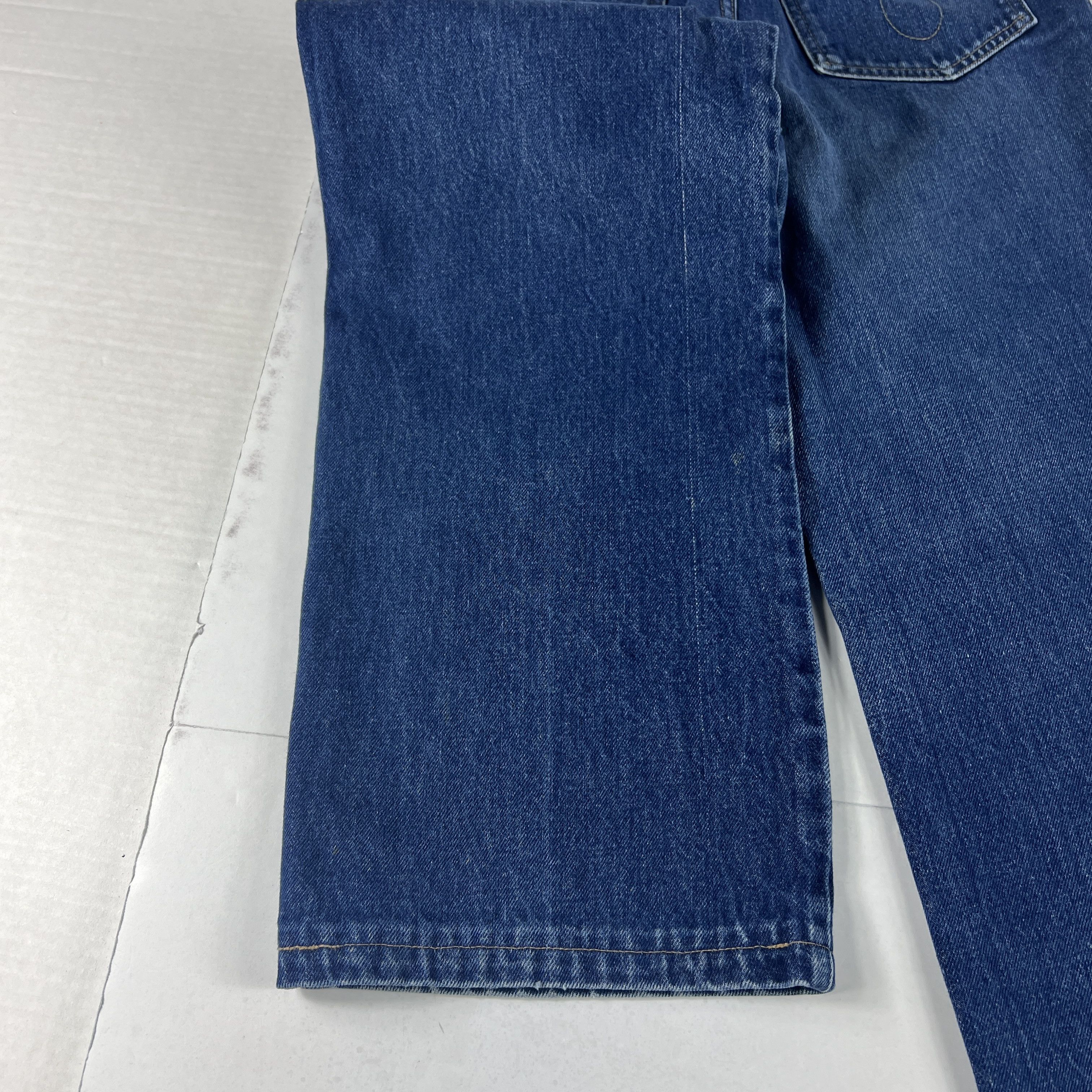 Calvin Klein VTG 80s Calvin Klein Jeans High Rise Straight Blue Denim Size 28" / US 6 / IT 42 - 19 Thumbnail