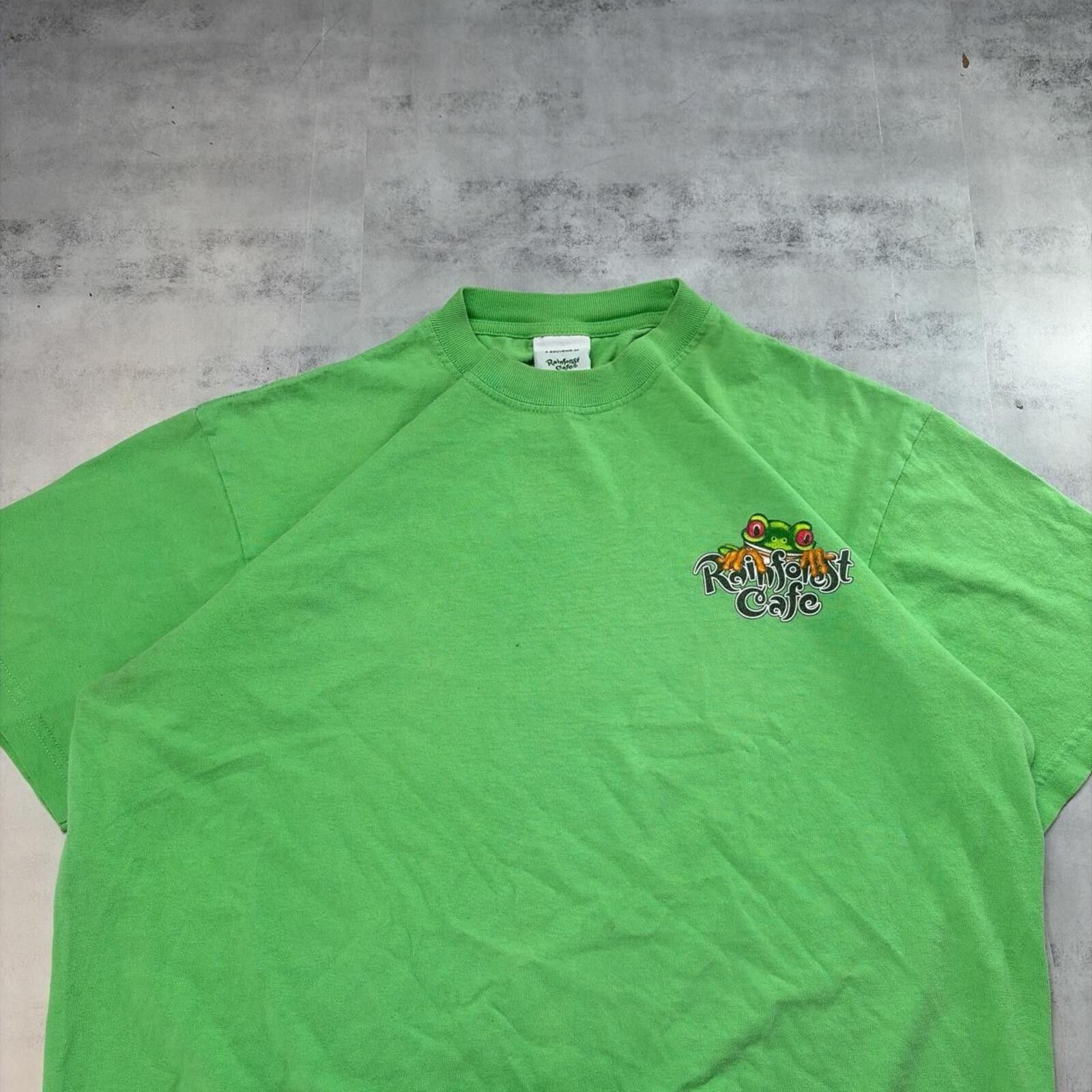 Other Y2K Green Rainforest Cafe Grunge Skater T-Shirt Size US L / EU 52-54 / 3 - 5 Thumbnail