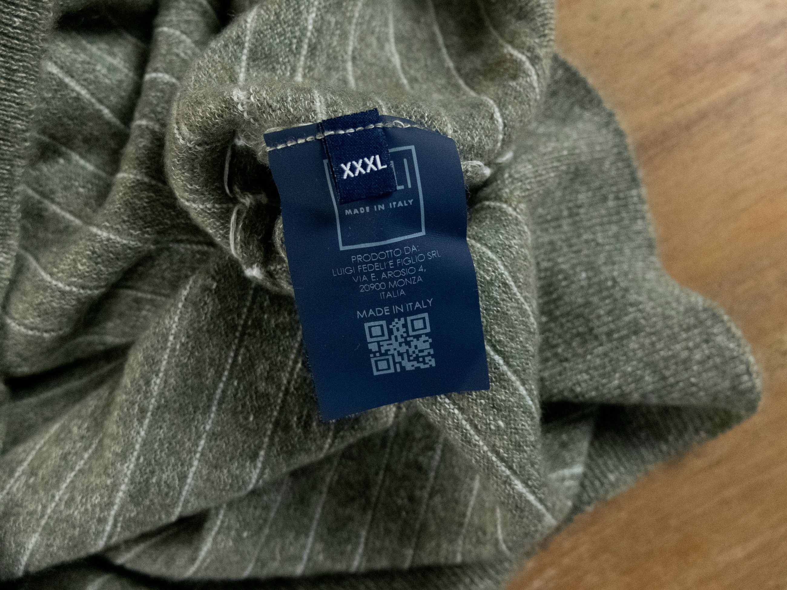 Fedeli FEDELI green striped cashmere linen sweater Size 3XL Size US XXL / EU 58 / 5 - 5 Thumbnail