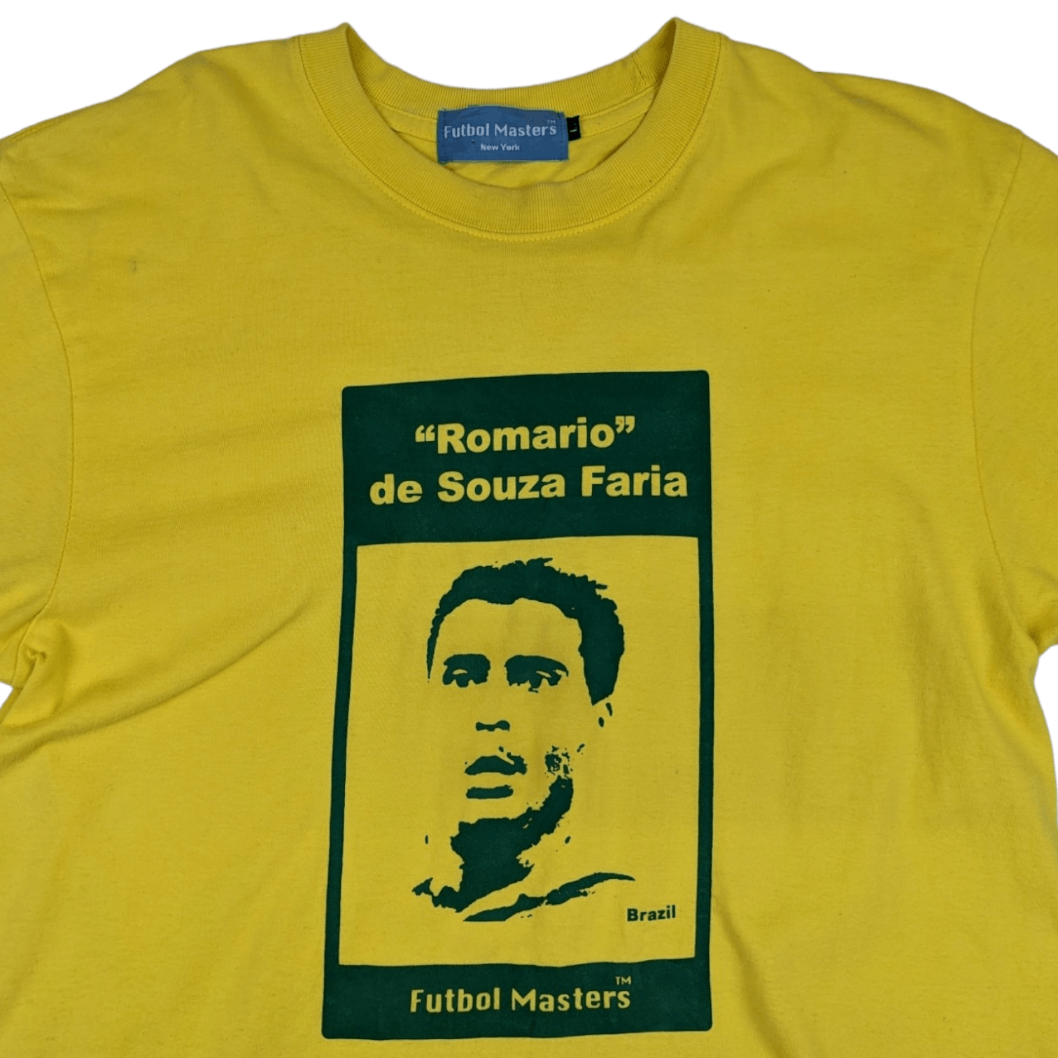 UEFA 2000's ROMARIO Brazil Soccer Football Legend Graphic T-Shirt Size US L / EU 52-54 / 3 - 4 Thumbnail