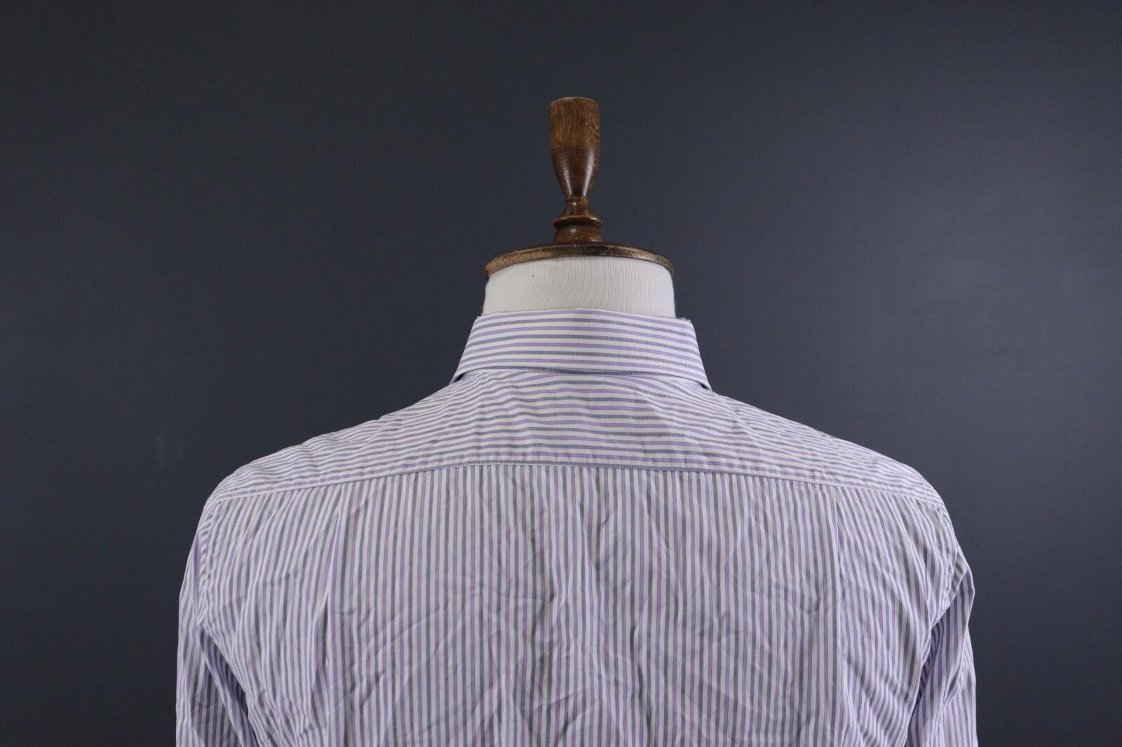Designer Boggi Milano Doppio Ritorto Tailpred Shirt Size 41 / 16 Size US M / EU 48-50 / 2 - 7 Thumbnail