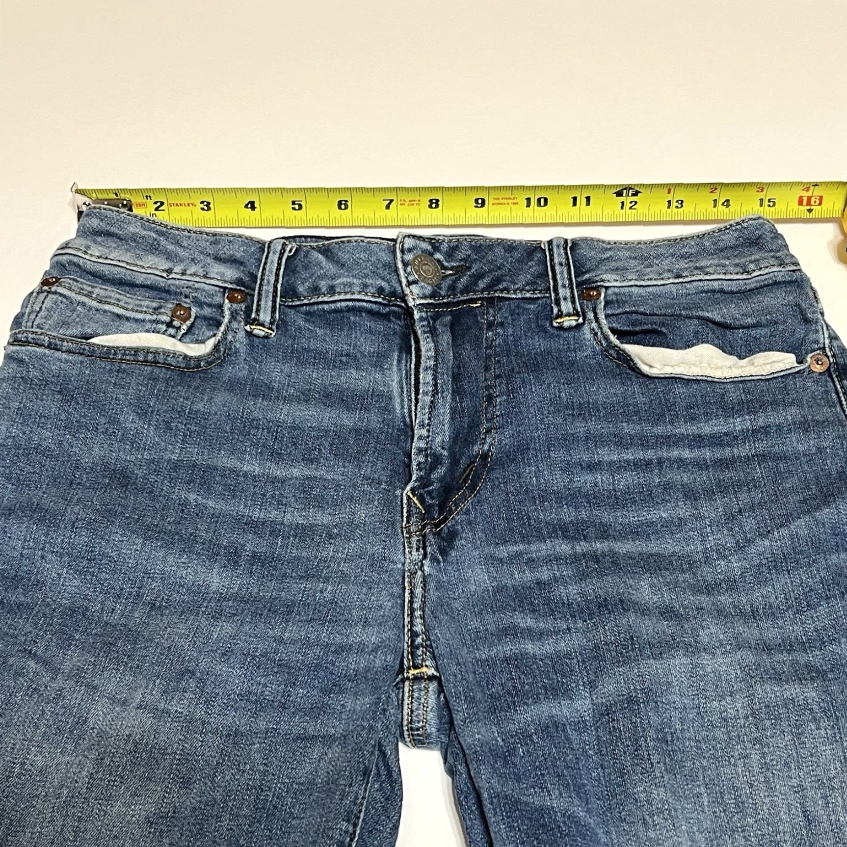 American Eagle Outfitters American Eagle Outfitters Original Boot Jeans Mens 32x36 Blue Denim Bootcut 5-Pocket Mid Rise Regular Size 32 Casual Fit USA Theme Size US 32 / EU 48 - 3 Thumbnail