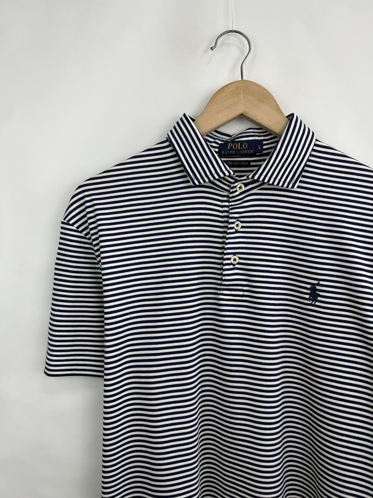 Polo Ralph Lauren 🇺🇸 Polo Ralph Lauren Pima Soft Touch Luxury Polo T-Shirt Size US L / EU 52-54 / 3 - 6 Thumbnail
