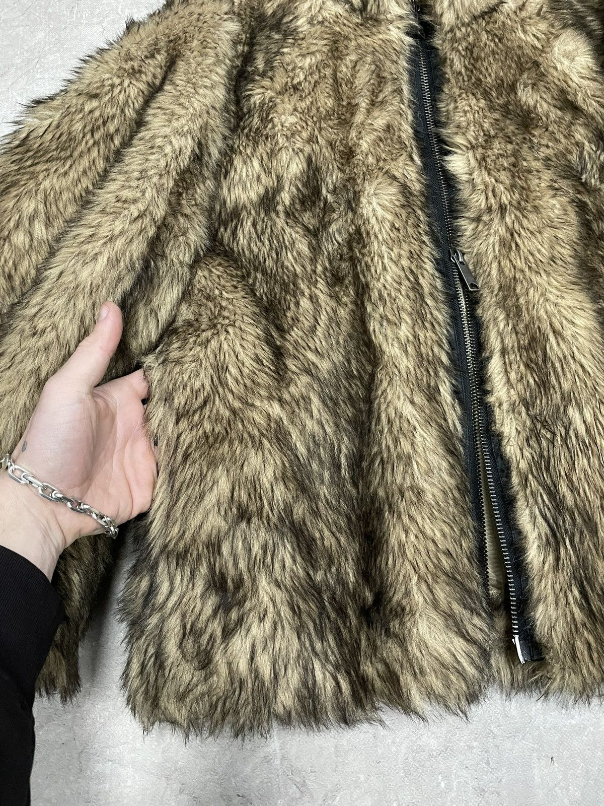 If Six Was Nine Faux Fur Jacket Vintage 90s Style if six was nine style Size M / US 6-8 / IT 42-44 - 5 Thumbnail