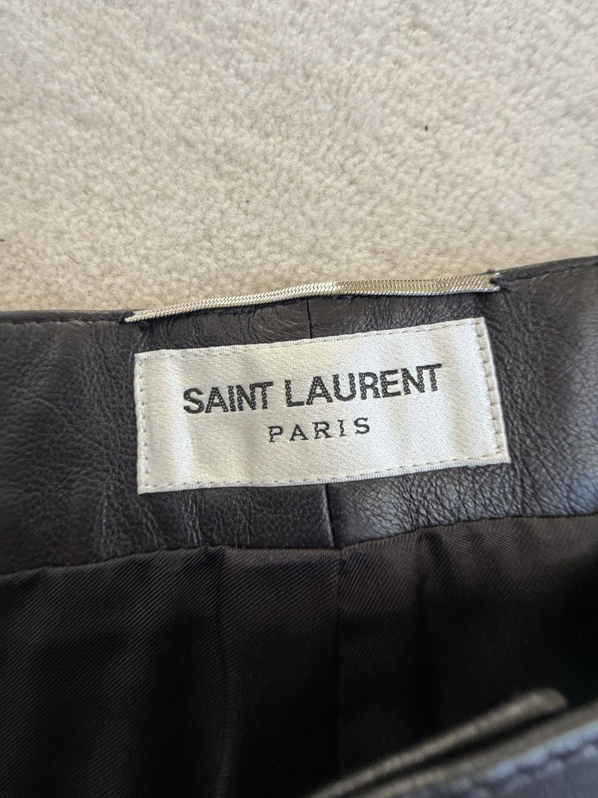 Saint Laurent Paris $3290 SS20 Saint Laurent leather pants jeans 52 Grail Size US 36 / EU 52 - 23 Thumbnail