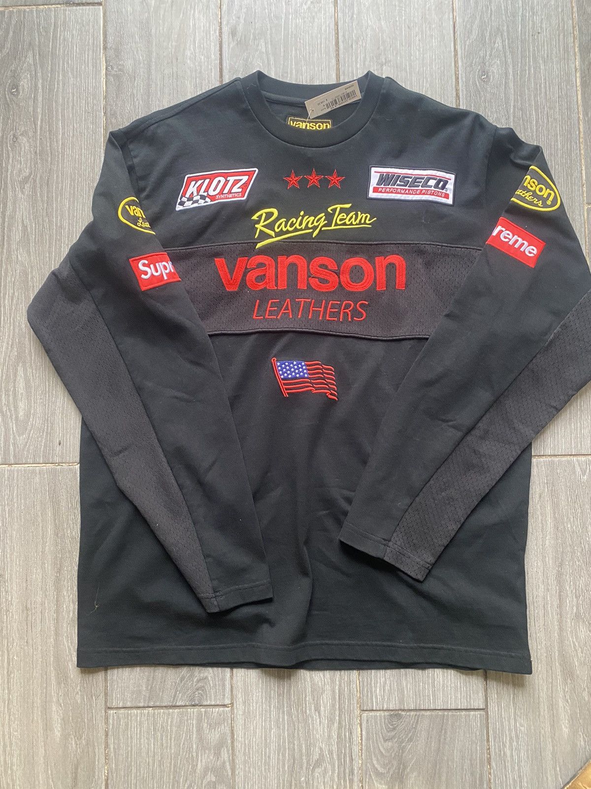 Supreme Vanson Leather L/S Top Medium