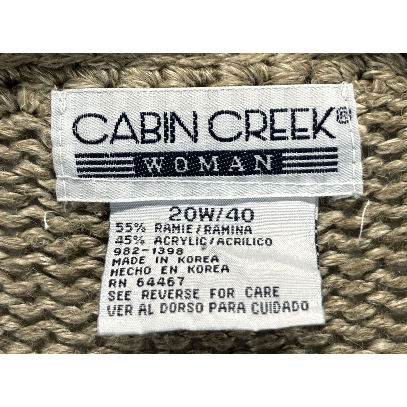 Vintage VINTAGE Cabin Creek Cardigan Sweater Vest Floral Patchwork Plus 20W Cottage Women’s Size 3XL / US 20-22 - 6 Thumbnail