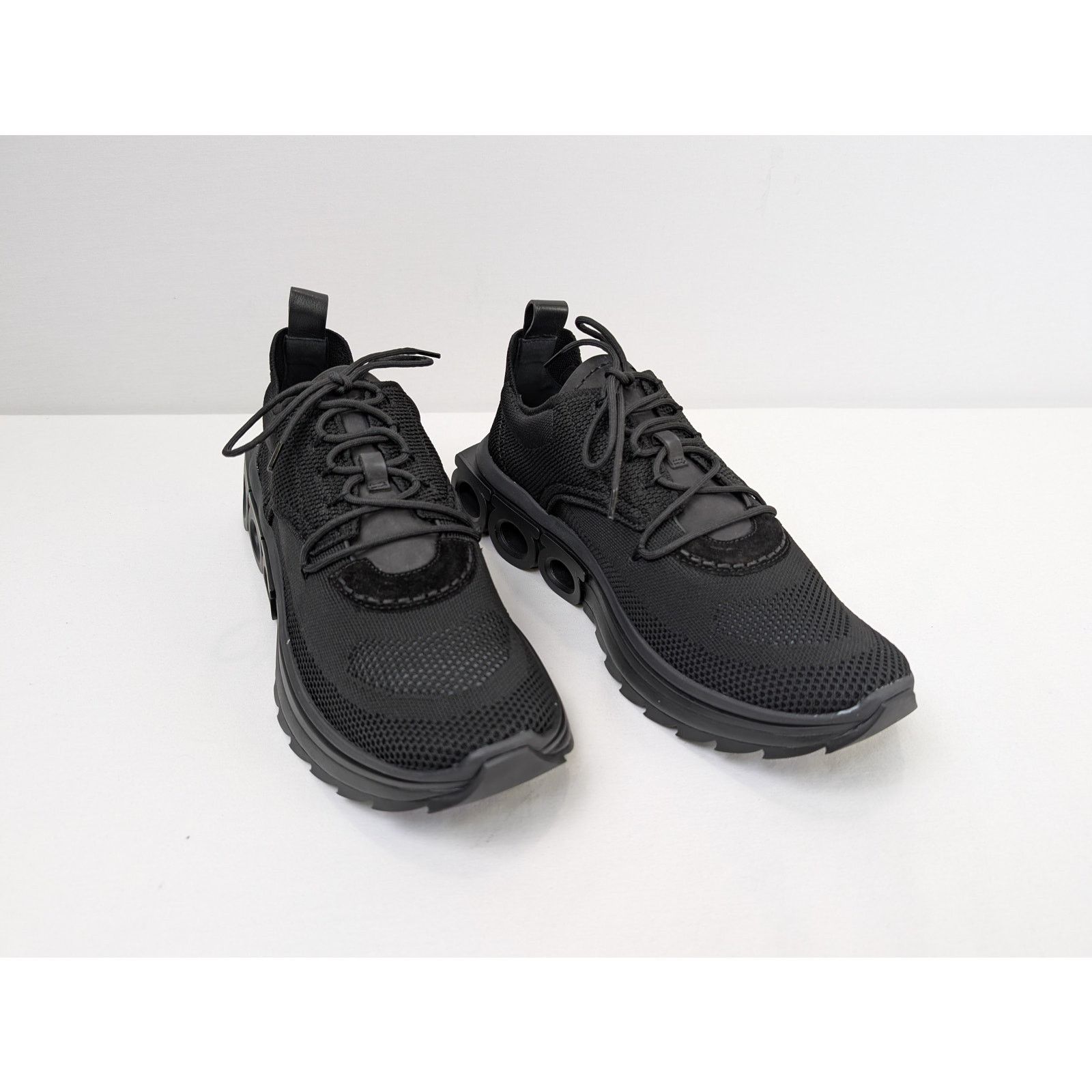 Salvatore Ferragamo o1rshd1 Nima Knit Men Shoes Fashion Sneaker in Black Size US 10 / EU 43 - 6 Thumbnail