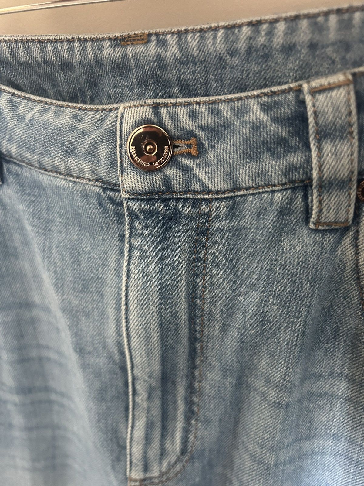 Brunello Cucinelli Brunello Cucinelli Straight Leg-Mid Rise Jeans Size 36" / US 14 / IT 50 - 4 Thumbnail