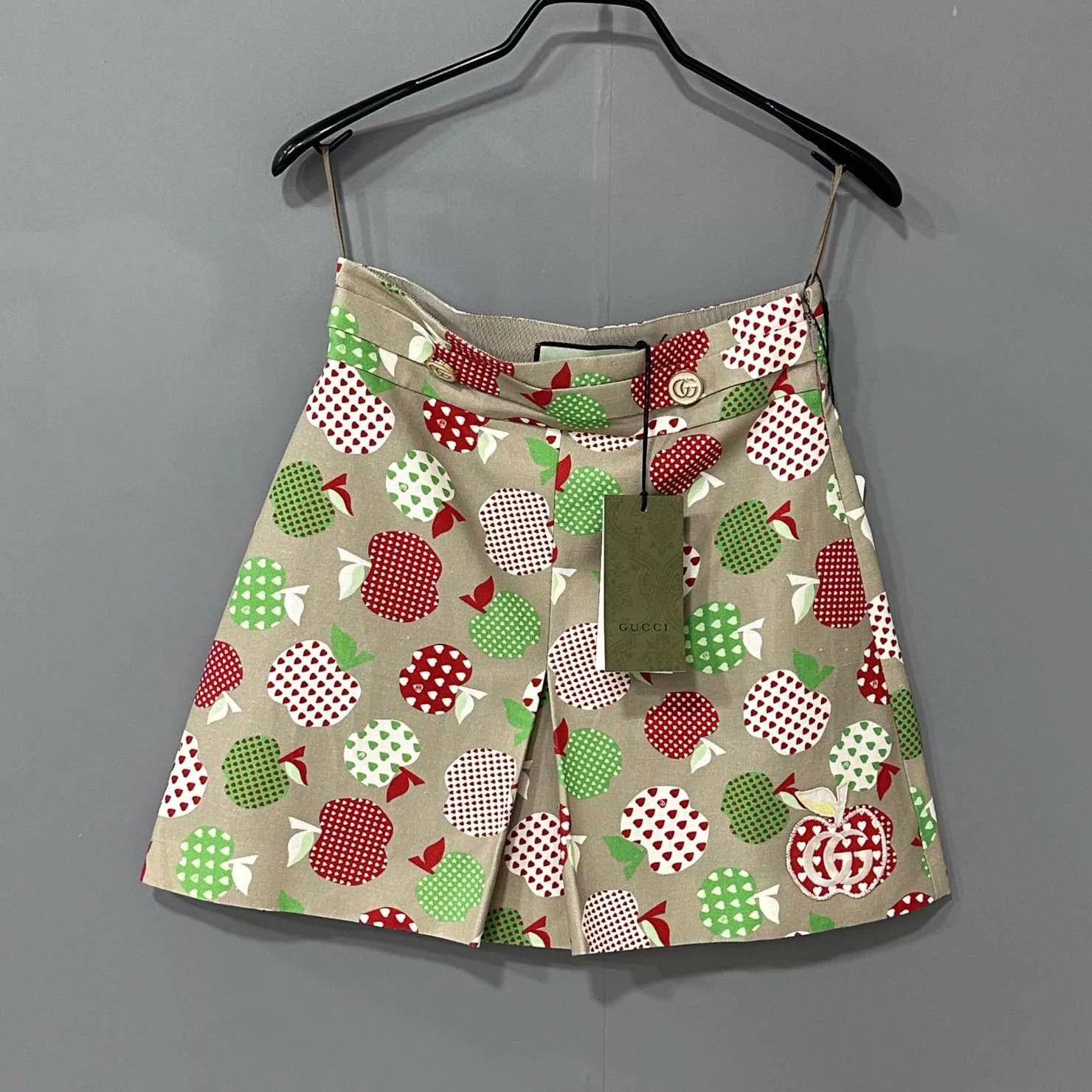 Gucci GUCCI Women's Apple Motif Mini Dress 38 Size 26" / US 2 / IT 38 - 1 Thumbnail