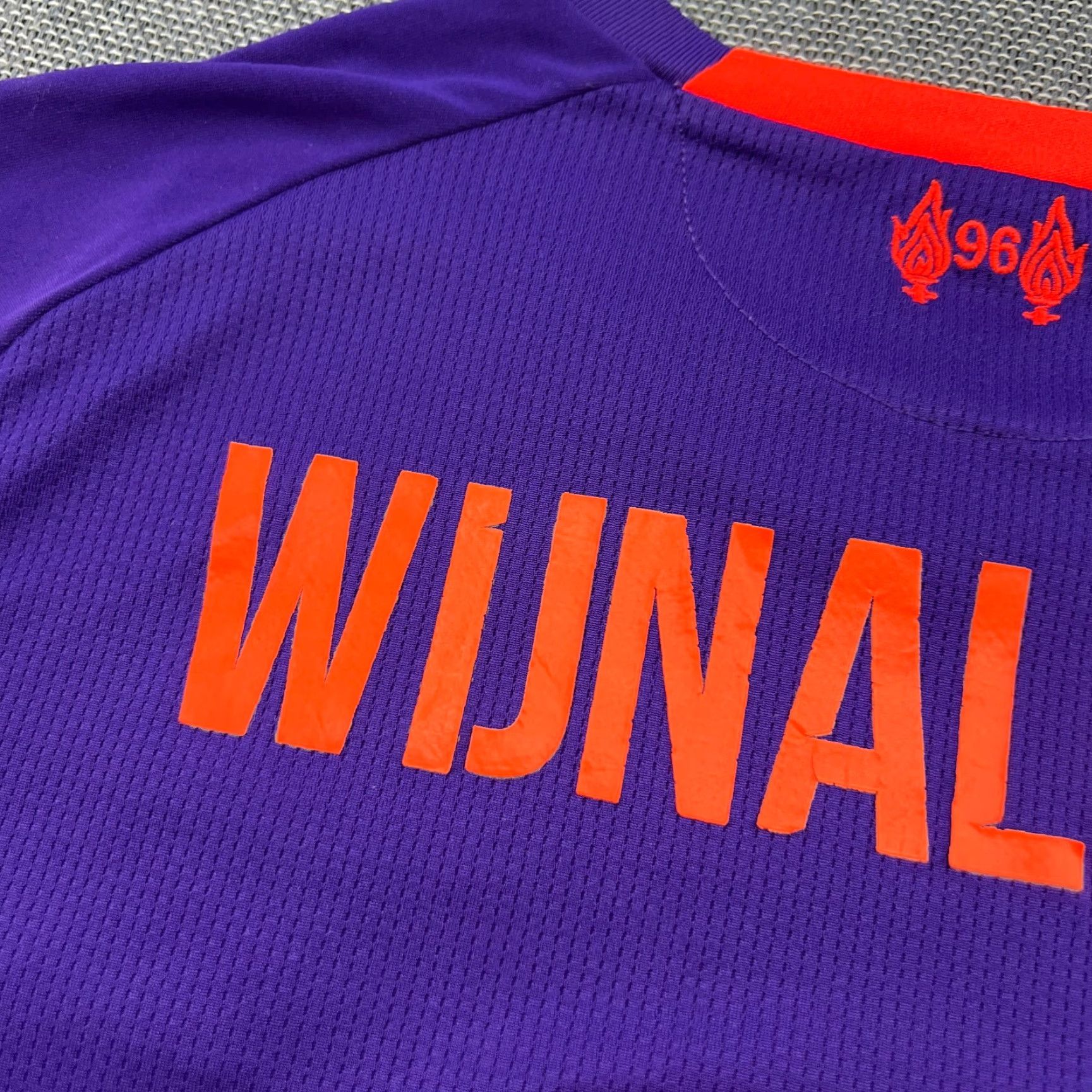 New Balance Liverpool 2018 2019 Away Wijnaldum Football Jersey Mens Small Adult New Balance Shirt Sports Football moisture wicking Quick Dry Size US L / EU 52-54 / 3 - 7 Thumbnail