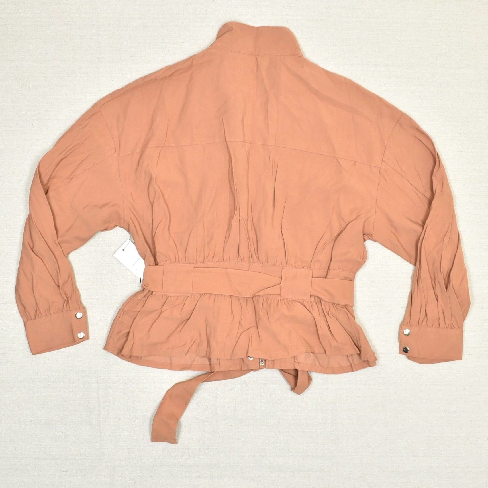 Nine West Nine West Women Full Zip Blazer Jacket Solid Rayon Orange XL Size XL / US 12-14 / IT 48-50 - 3 Thumbnail