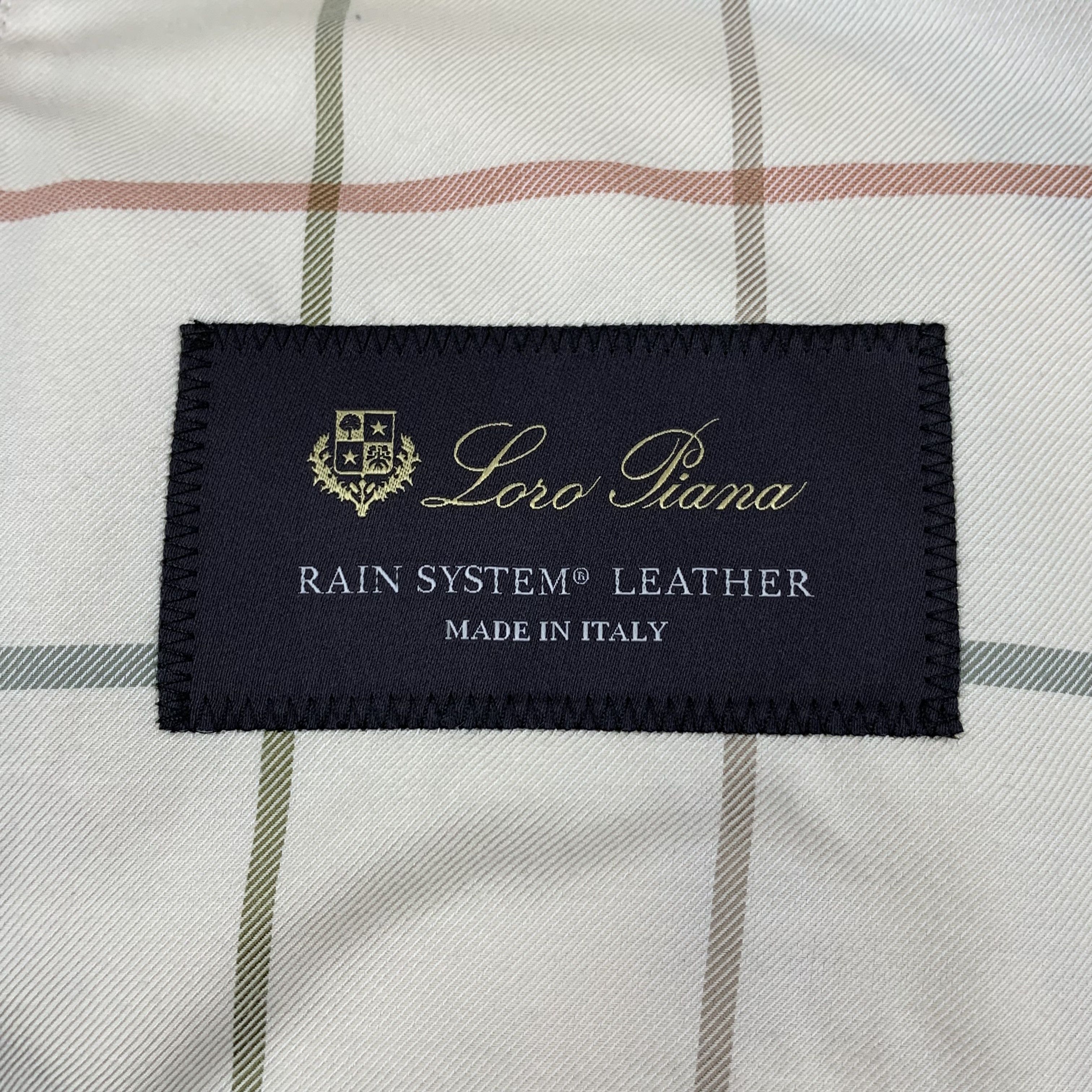 Loro Piana Loro Piana Cotton Zip-Up Jacket in Deep Brown (Size L) Size US L / EU 52-54 / 3 - 4 Thumbnail
