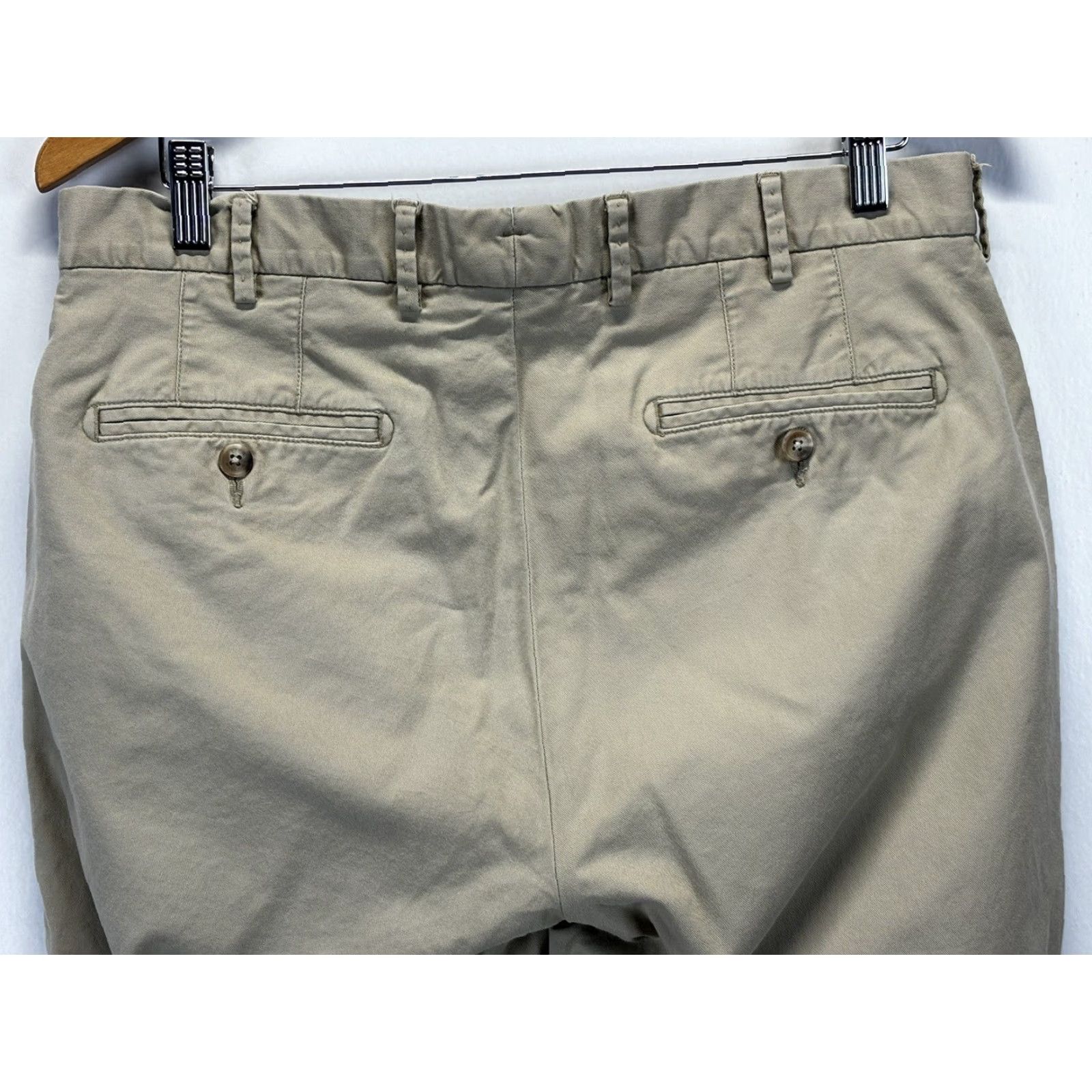 Peter Millar Men’s Peter Millar Chino Pants 34x28 GUC Pima Cotton Flat Front Golf Preppy Tan Size US 34 / EU 50 - 4 Thumbnail