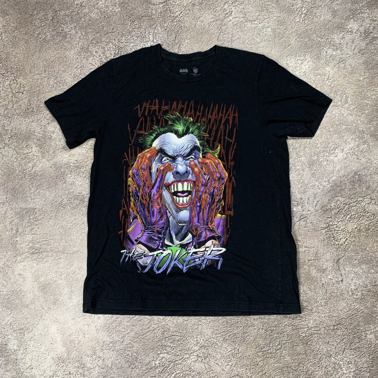 Vintage Vintage 90s Y2K Graphic Tee Joker Skull Grunge Punk Washed L Size US L / EU 52-54 / 3 - 1 Thumbnail