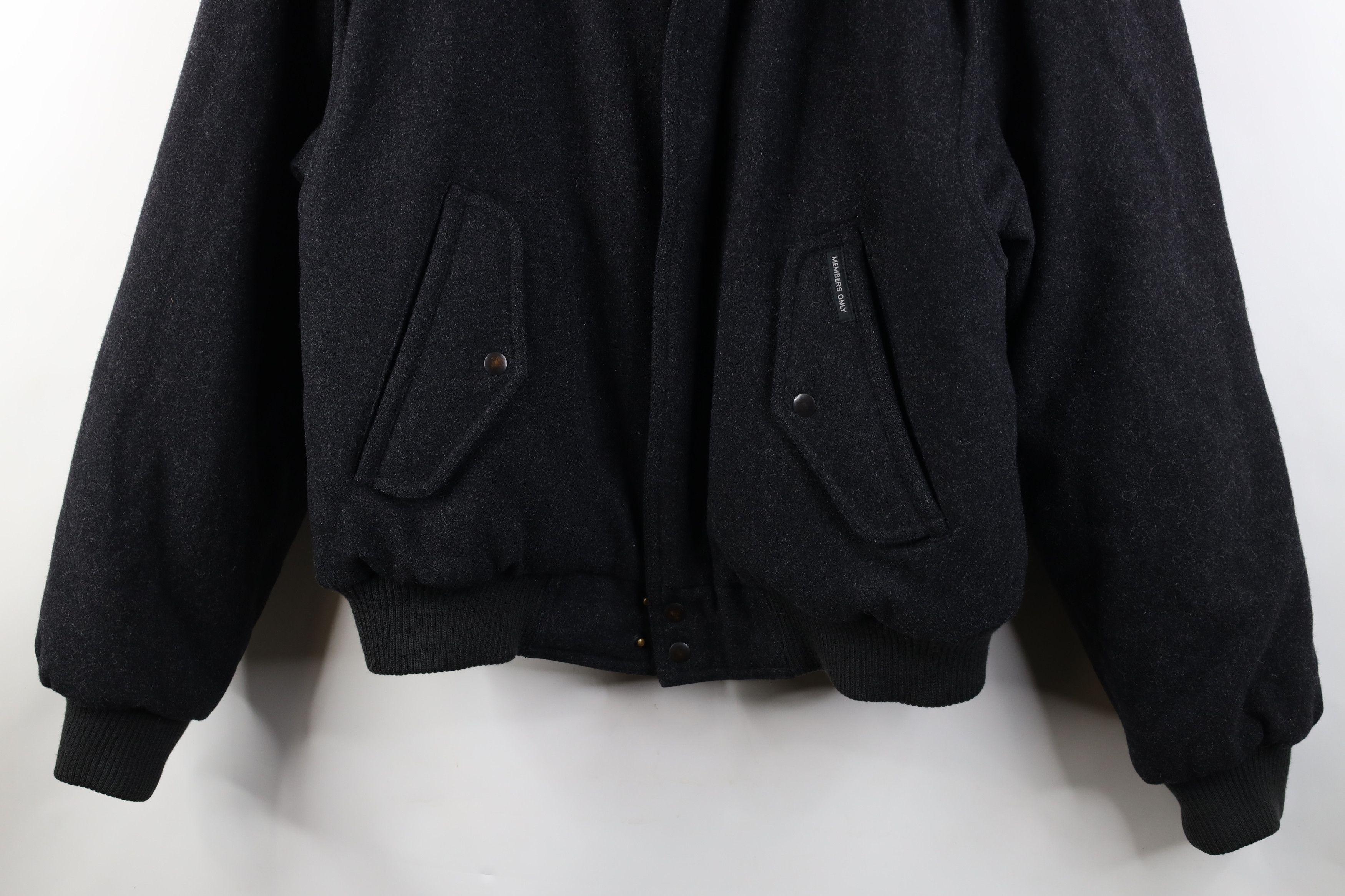 Members Only Vintage 90s Members Only Puffer Bomber Jacket Charcoal Gray Size US XXL / EU 58 / 5 - 3 Thumbnail