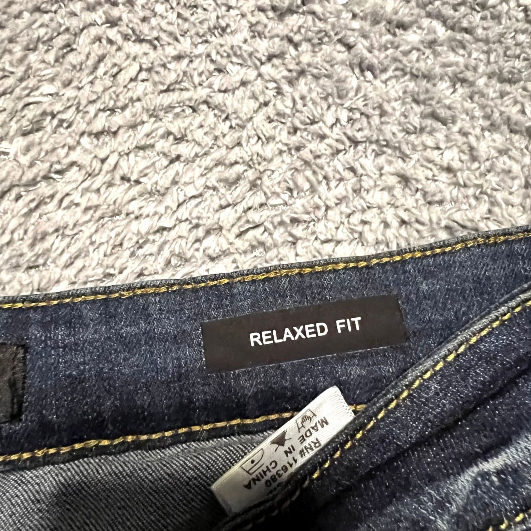 Denime Judy Blue Jeans Womens 31 Relaxed Straight Dark Cropped Denim Pants Womens 31 Blue Cropped Jeans? Size 24" / US 00 / IT 34 - 6 Thumbnail