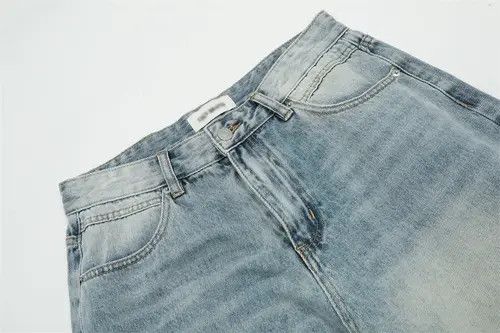 Japanese Brand × Jean Light-colored loose casual gradient distressed washed jeans Size US 32 / EU 48 - 4 Thumbnail