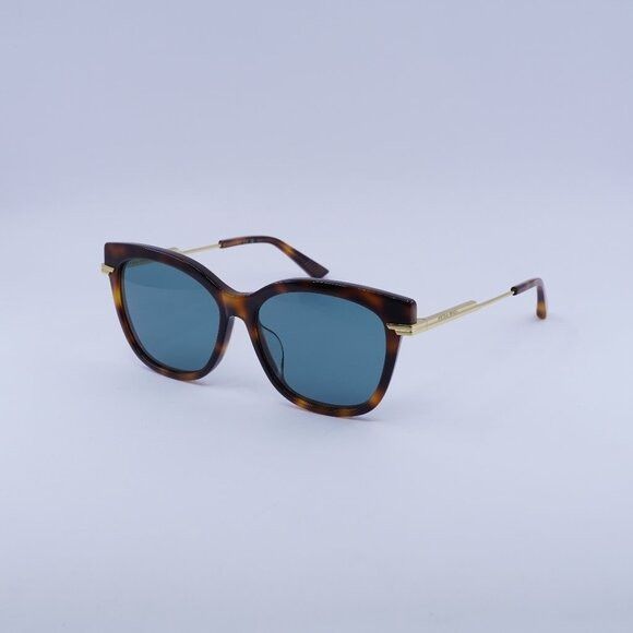 🕶️ New Bottega Veneta BV1296SA 003 Sunglasses - Havana/Gold
