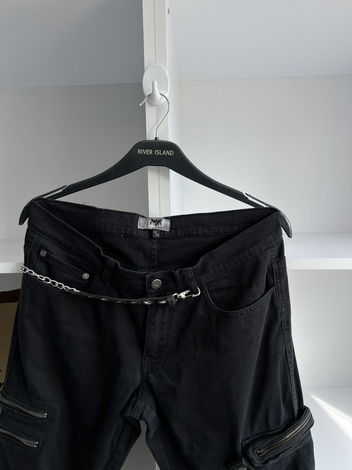 Japanese Brand × Vintage Vintage Y2k Black Japanese Style Pants Size US 32 / EU 48 - 5 Thumbnail