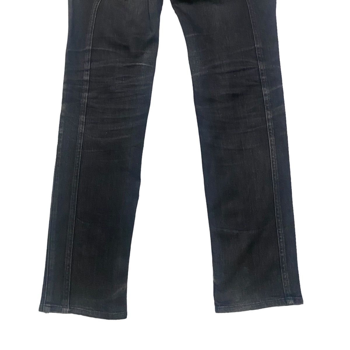 Japanese Brand HALB Black Assymetrical Denim Jeans Size US 30 / EU 46 - 14 Thumbnail