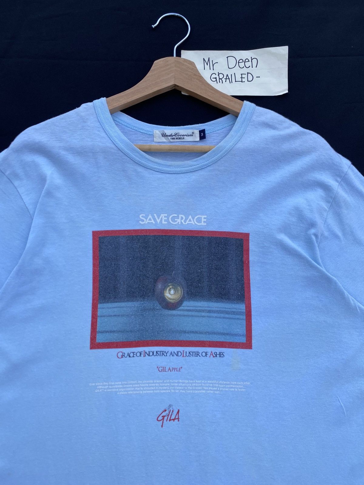 Undercover Rare UNDERCOVER for rebels Save Grace "GIL APPLE" GILA Tee Size US M / EU 48-50 / 2 - 1 Thumbnail