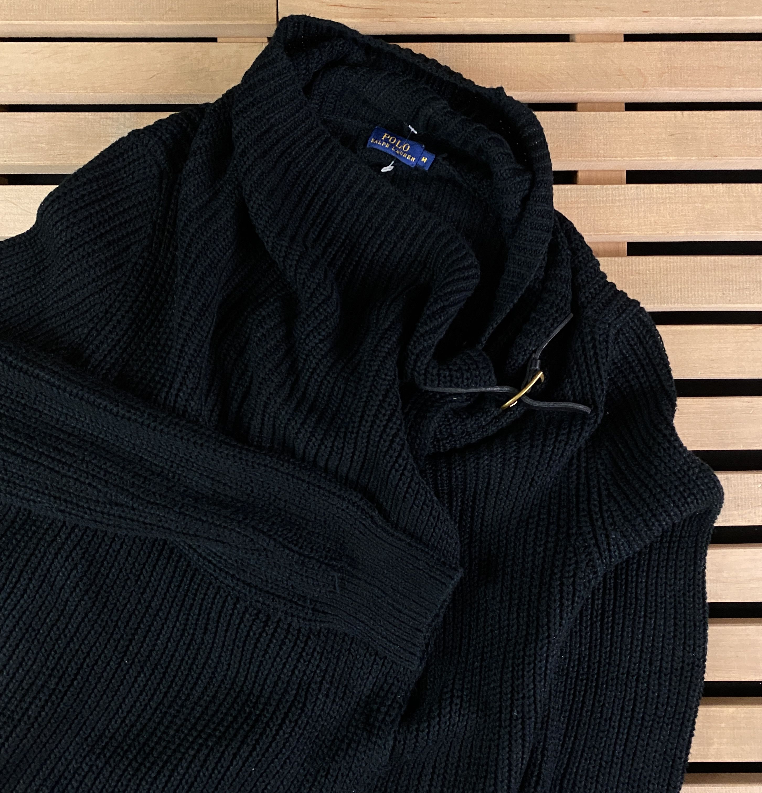 Polo Ralph Lauren × Ralph Lauren Women’s Cardigan Sweater Polo Ralph Lauren Size M Black Size M / US 6-8 / IT 42-44 - 2 Thumbnail