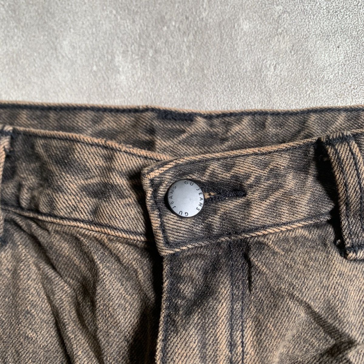 GU Baggy jeans GU Brown Size US 32 / EU 48 - 4 Thumbnail