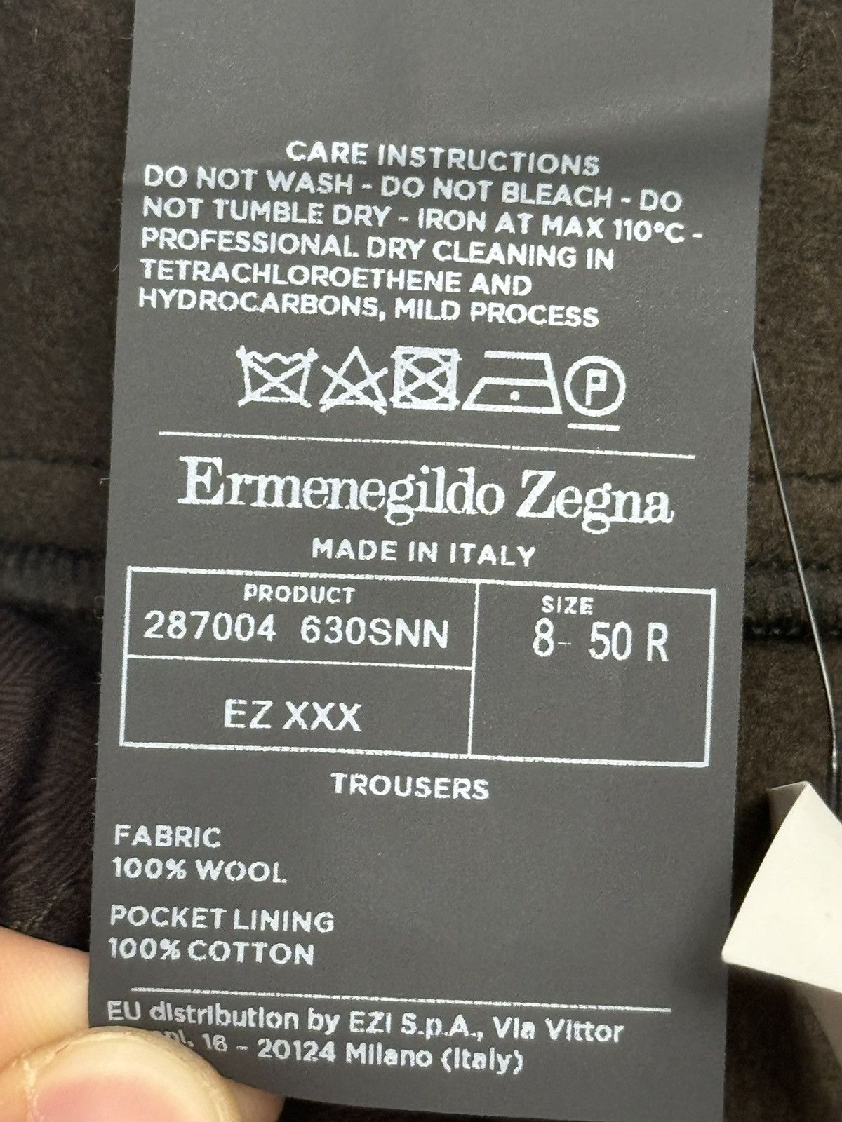 Ermenegildo Zegna COUTURE‼️ Ermenegildo Zegna couture belted wool pants Size US 32 / EU 48 - 7 Thumbnail