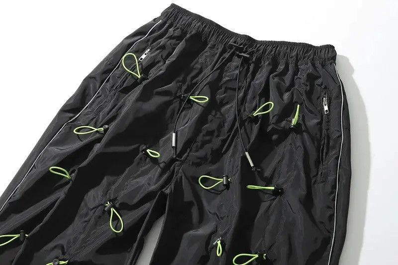 Japanese Brand Bungee Cord Black Pants Sweatpants Joggers Size US 32 / EU 48 - 6 Thumbnail
