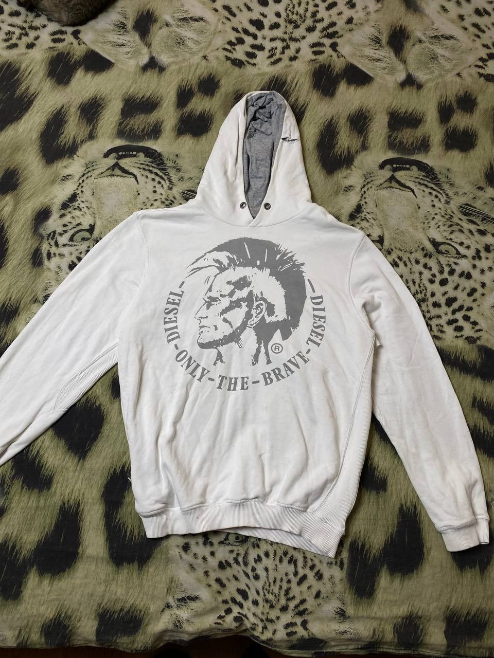 Diesel Y2K Skeleton Zip Up Hoodie Streetwear Opium Casual USA VTg Size US M / EU 48-50 / 2 - 12 Thumbnail