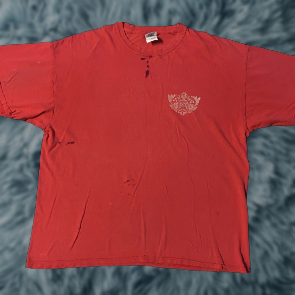 Thrasher Vtg Smirnoff Vodka Thrashed Faded Distressed Shirt XL Alcohol Beer Grunge Punk 90s Size US XL / EU 56 / 4 - 1 Thumbnail